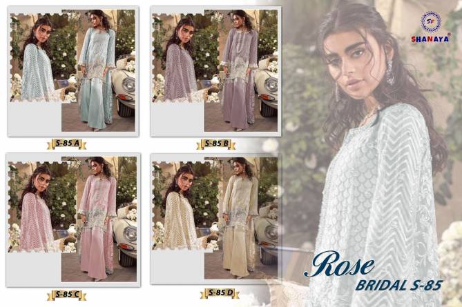 Shanaya Rose Bridel S 85 Heavy Georgette Embroidery Pakistani Salwar Suits Collection